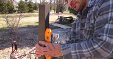 Leveling Aluminum Post Before Fence Panel Installation